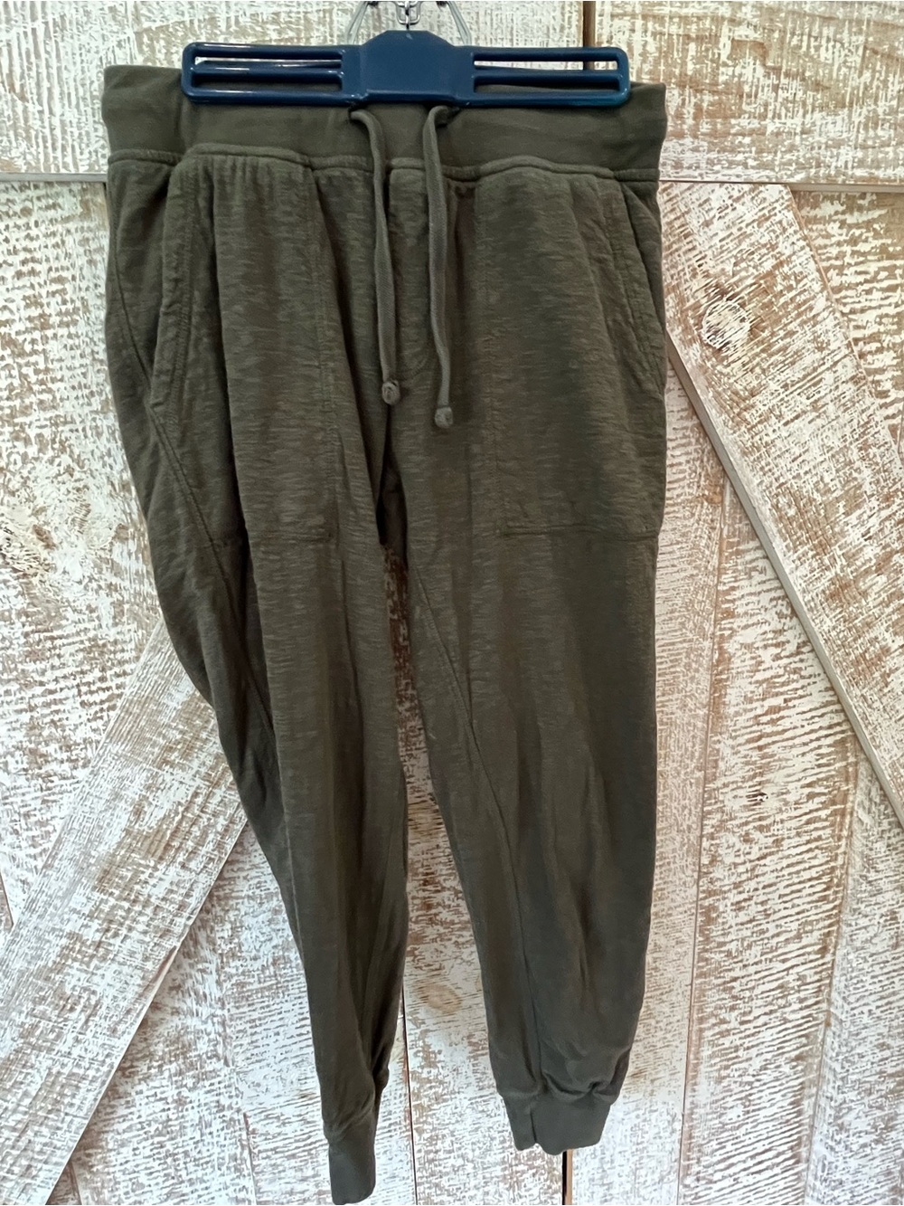 J Crew Women’s Olive Green Drawstring Jogger Pants Sz Small